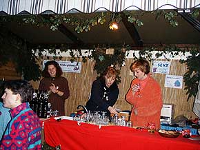 Sektkellerei Persch beim Weihnachtsmarkt Oberwesel, Rhein, 13. Dez. 1998, Foto 10  Wilhelm Hermann, Oberwesel