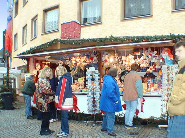 Weihnachtsmarkt Rüdesheim am Rhein, Marktplatz. Bild 39, © Wilhelm Hermann, 29. November 1998